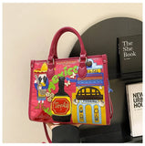 Design Patchwork Zipper 2026 Hot Sale Women's Bags Retro High Quality Women's Bags PU New Personality Stylish Shoulder Bags