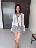 Sweet And Spicy Ballet F-length Skirt With Elastic Waist And Lace Hem Flared Cake-aped Ort Skirt For Young Women 8PO5