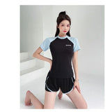 Swimsuit Women's Plus Size Two-piece Split Style Sports Style Conservative Slimming Hot Spring Ins Style Full Body Professional