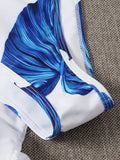 3 Pieces Leaf Print Bikinis 2026 Women & Cover Up Skirt Swimwear Female Sexy Swimsuit Beachwear Bathers Bathing Swimming Suit