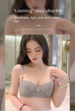 MOYISU French Romantic Lace Comfortable Breathable セクシー Tushy Slim Bra Collection Pure Desire Girls Push Beautiful Underwear SET