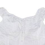 Phantasy Y2K Women Tops White Lace T-Shirt Button Tees Vintage French Style Tops 2025 Spring Summer Tops Female Streetwear