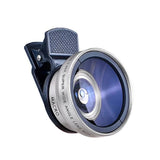 2 In 1 Clip-on Fish Eye Magnifiers Mobile Phone Lens Professional Mobile Phone Camera Lenses 15X Macro 0.45X Super Wide Angle