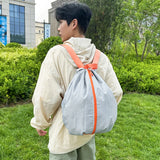 Fashionable Skin Bag Foldable Sports Backpack Outdoor Travel Bag Portable Water-Resistant Double Shoulder Bag for Active Living