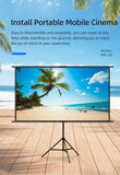 Single triangle bracket projection screen, easy to install, suitable for projection use in bedrooms, offices and other occasions