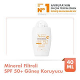 Avene Mineral Sunscreen Cream SPF50+ - Hypoallergenic & Water-Resistant Sun Protection for Sensitive Skin
