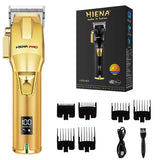 hair clipper professional high-end men's electric clipper with color metal body new hair clipper LED digital display