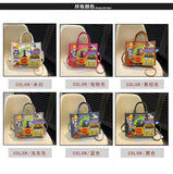 Design Patchwork Zipper 2026 Hot Sale Women's Bags Retro High Quality Women's Bags PU New Personality Stylish Shoulder Bags