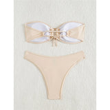 Sequins Shiny Bling Bandeau Bikini Female Swimsuit Women Swimwear Two-pieces Bikini set Brazilian Bather Bathing Suit Swim K7311