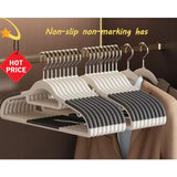 Hot-selling 10-piece set of household double-hook non-slip hangers no-mark drying suitable for both wet and dry clothing storage