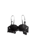 French Girl Lingerie Red Thin Hollowed Half Cup Bra Set  Sexy Tushy Xmas Gift Her Desire Temptation Lace Hip Out Holiday Season