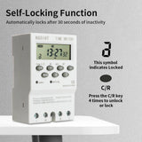 TNCE 30A Timer 220V, time control switch module, set to seconds, 32 groups of timer on and off light, for water pump timer