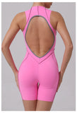 Yoga Jumpsuit Summer Short Sleeveless Sports Wear Gym Fitness Sports Bodysuit Women Dance Running Workout Clothes Yoga Jumpsuit