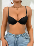 Everyday Women's Solid Basic Bra Padded Push-Up Bra Seamless Enhanced Cleavage Women's Underwear