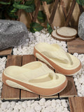 2025 Women Indoor Beach Flip Flops Summer Platform Shoes Soft EVA Girls Home Street Slippers Thick Sole Female Fashion Sandals