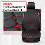 Kcimo Pu Leather Car Seat Cover Seat Back Soft Cushion Universal Front and Rear Car Seat Cushion Chair Carpet Pad Four Seasons