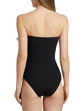 Women's Sexy One Piece Swimsuit Set with Cover up Push-Up Strapless Print Bathing Suit Summer Beachwear Beach Swimwear