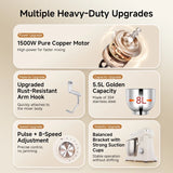 SUNATUR Electric Stand Mixer Professional Kitchen Mixer Egg Beater Cream Whisk Dough Mixer Home Commercial Use