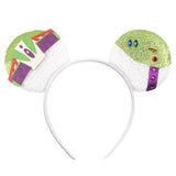 Disney Festival Party Cosplay Mouse Ears Headband 3.3" Ears Glitter Hairband Without Bow For Boys DIY Cartoon Hair Accessories