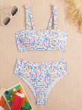 2026 Strapppy Bikinis Women Sexy Swimwear Female High Waist Swimsuit Floral Bathers Bathing Swimming Swim Suit Beachwear Summer