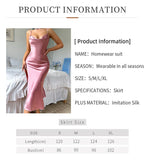 Women's Sexy Nightgown Solid Silk Satin Slip Nightdress Sleepwear Draped Collar Split Backless Sleep Maxi Long Dress Nighties