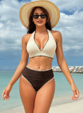 Sexy High Waist Bikinis Women's Swimwear Female Swimsuit for Swim Wear Bathing Suits Brazilian Bikini Set Beachwear Pool Bather