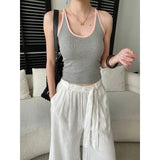 Sports vest U-neck slim fit camisole bottoming T-shirt