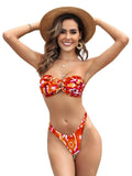 2024 Sexy Push Up Women Swimsuits Micro Bikini Female Swimwear Brazilian Bikini Set Thong Biquini Swim Suits Print Beachwear