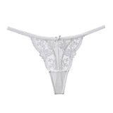 Tanga Dentelle Française Noël Pure Desire Transparent Fente Haute Sans Retirer Érotique T Pant Confort Taille S-XL MOYISU AB