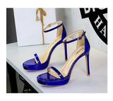 Women's High Heels Thin Heel Waterproof Platform Sandals Fashionable for Skirts New Model Shoes for Shows Summer Collection