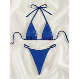 Sexy Diamond Extreme String Mini Micro Bikini Women Swimwear Female Swimsuit Two-piece Bikini set Bather Bathing Suit Swim V5180