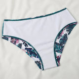 2026 Bandeau Swimsuit Women High Waist Bikini Printed Swimwear Female Padded Bathers Bathing Swimming Swim Suit Beachwear