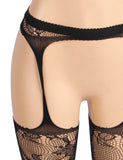 5xl 3xl Fishnet Stocking Pantyhose Black High Elastic Bodystoking Sexy Underwears Plus Size Floral Tights Women Long Stockings