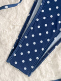 With Shorts Polka Dot Halter Mini Micro Thong Bikini Female Swimsuit Women Swimwear Three-pieces Bikini Set Bathing Suit Swim