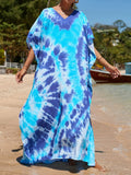 2026 New Colorful Kaftan Tunic Beach Dress Beach Wear Beachwear Beach Cover Up Cover-upsLoose Maxi Dress Female Women V4428