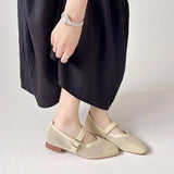 Women Leisure Flats Breathable Mesh Spring Summer Flat Shoes For Female Daily Walking Shoes Square Toe Ladies Fashion Footwear