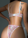 High Quality New Women's Underwear Beautiful Colored Bra Super Thin Lace Ladies underwear set Sexy Lingerie YS024