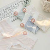 1 Pack 7A Antibacterial Mid-Rise Fit Panties Sexy Lingerie Breathable All-Day Comfortable Briefs Solid Color M-XL Intimates