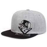 Unisex Skeleton Embroidery Baseball Cap Women Outdoor Sports Flat Hats Men Fashion Men Hip Hop Snapback Caps Sunscreen Hat