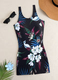 2026 Sporty Printed Slim Swimsuit Women One Piece Vintage Swimwear Female Sexy Bathers Bathing Swimming Swim Suit Beachwear XXL