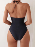 2026 Mesh Swimsuit One Piece Sexy Vintage Swimwear Women Black Bathers Bathing Swimming Swim Suit Padded Beachwear Summer
