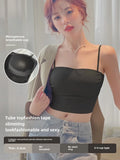 MOYISU Beautiful Back Strap Underwear Women's Big Chest Small Chest Gathering Without Trace Chest Thin Summer Vest Wear Bra
