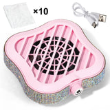 Nail Vacuum Cleaner, Infinitely Adjustable, High Suction Power, Equipped with 10 Filter Cotton, Nail Dust Collector Tool