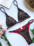 2025 Sexy Leopard Brazilian Bikini Women Swimsuit Female Thong Swimwear Two Pieces Bikini Set Mini Micro Bathing Suit Swim Lady