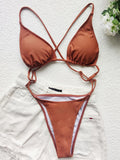 High Cut Out G String Female Swimwear One Piece Swimsuit Women Mini Micro Thong Monokini Bather Backless Bathing Suit Swim Wear