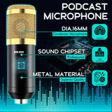 UV color stripe/dynamic microphone professional audio mixer, podcast equipment kit, condenser microphone with stand, gift, suita