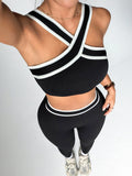 2 pcs Women Seamless Yoga Sets Jogging Outfit Sport Leggings Bra Sportswear Woman Gym Outfit Workout Set Yoga Clothes Activewear