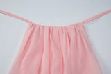 FDYOUI Women's Halter Off Shoulder Camisoles 2026 Summer Sexy Lace-up Backless Pink Tank Top Girls Loose Solid Tops Streetwear