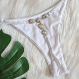 Extreme Mini Micro String Bikinis Diamond Bikini Women Swimsuit Female Swimwear Two Pieces Bikini Set Bather Bathing Suit Swim