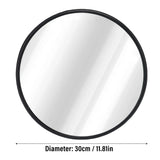 Curved Security Mirror Sturdy Backing Indoor Round Convex Mirror with Wall Mount Bracket for Garage Store Warehouse Parking Lot